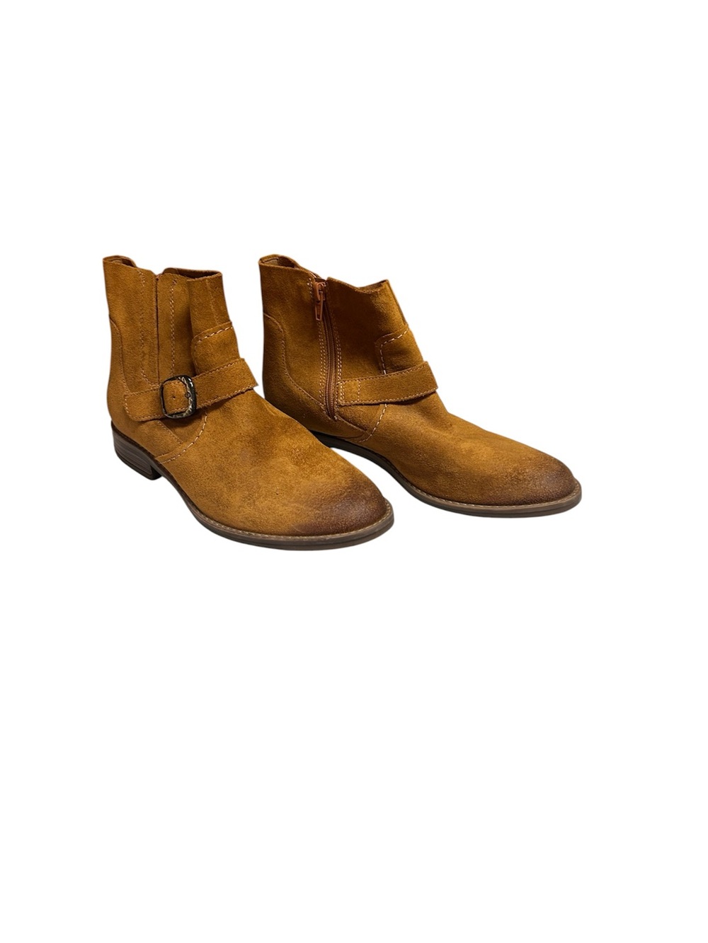 Clarks Women’s Suede Ankle Boots - Tan Brown Suede